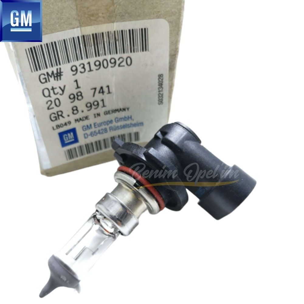 İç ve Dış Aydınlatma | Sis Far Ampulü H10 12V/42W Opel İnsignia A, Crossland X, Astra J, Meriva B, Corsa D E, Zafira B C GM Orijinal 2098741 - 93190920 | 2098741 | 