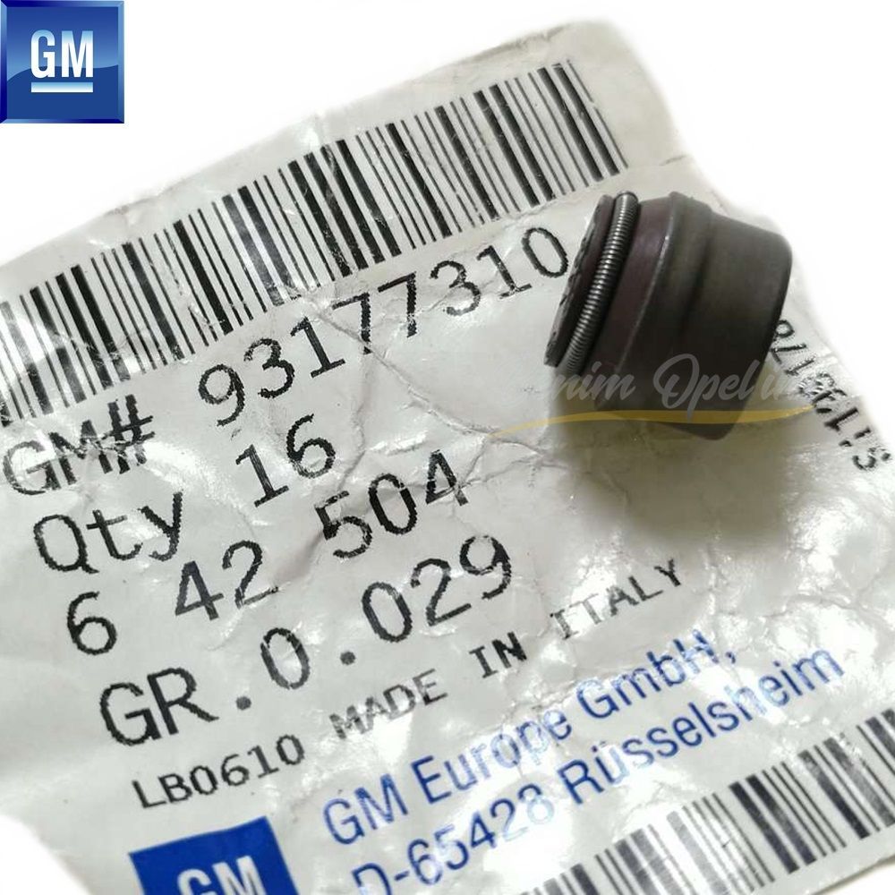 Motor ve Debriyaj | Subap Lastiği 1.3 Dizel Opel Astra H J, Combo D, Corsa C D, Meriva A B, Tigra B, Agila A B GM Orijinal 642093 - 93177310 | 642093 | 