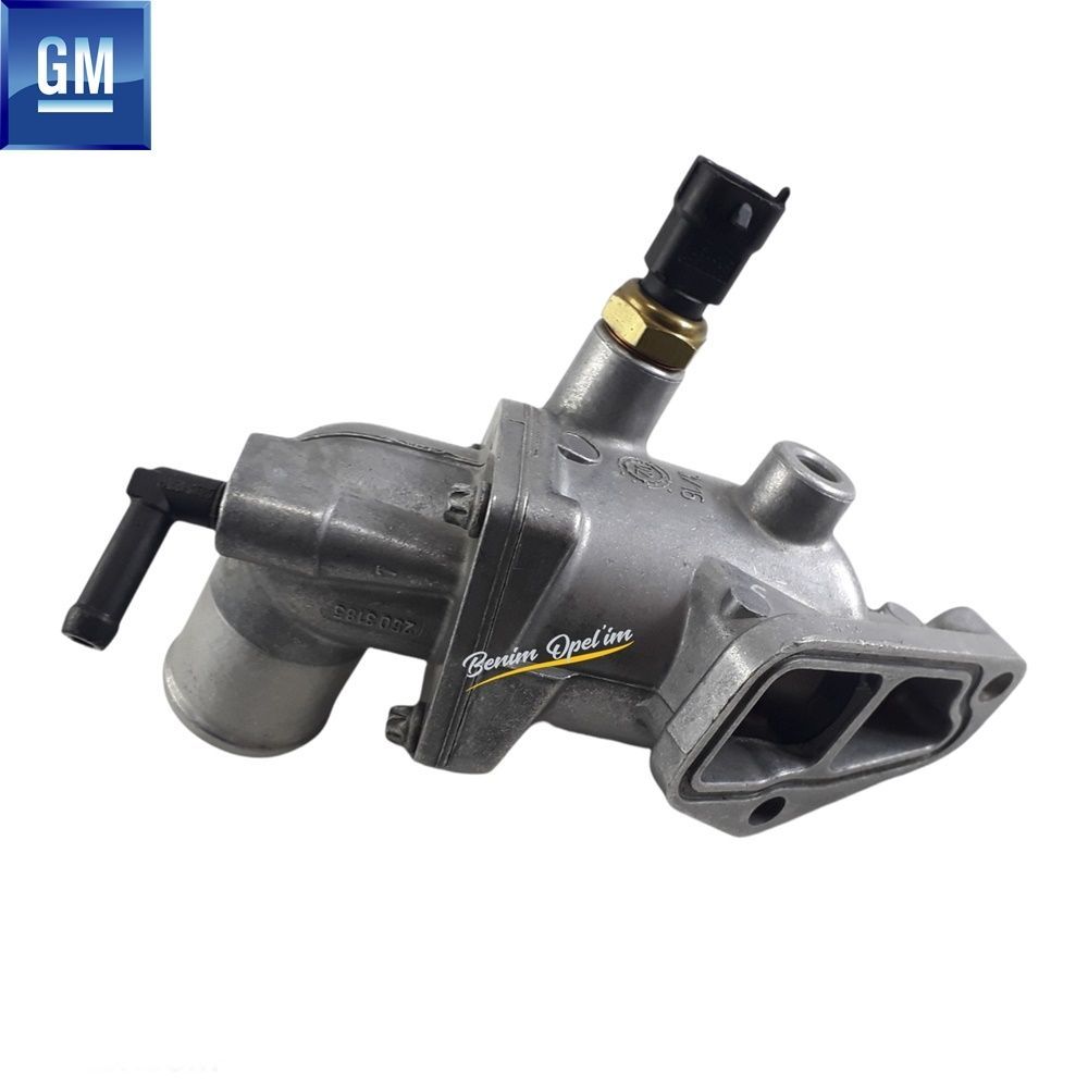 Soğutma ve Radyatör | Termostat Gövdesi 1.4/1.6 Opel Astra G, Zafira A B, Corsa C, Meriva A, Vectra C GM Orijinal 90573325 - 1338195 | 90573325 | 