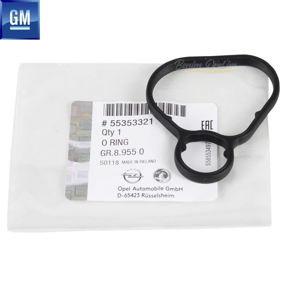 Motor ve Debriyaj | Yağ Soğutucu Contası 1.6/1.8 Benzinli Astra H J, Corsa D E, İnsignia A, Meriva A, Mokka, Vectra C, Zafira B C, Aveo, Cruze, Trax GM Orijinal 5650962 - 55353321 | 5650962 | 