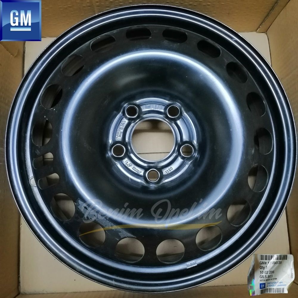 Dış Karoseri ve Kaporta | Yedek Lastik Stepne Kara Jant 5 Bijonlu 4Jx16 16 İnç Kod: A6, TN Opel Adam Astra H Corsa C Meriva B Vectra C 1 Adet Fiyatı GM Orijinal 1002206 - 13184139 | 1002206 | 